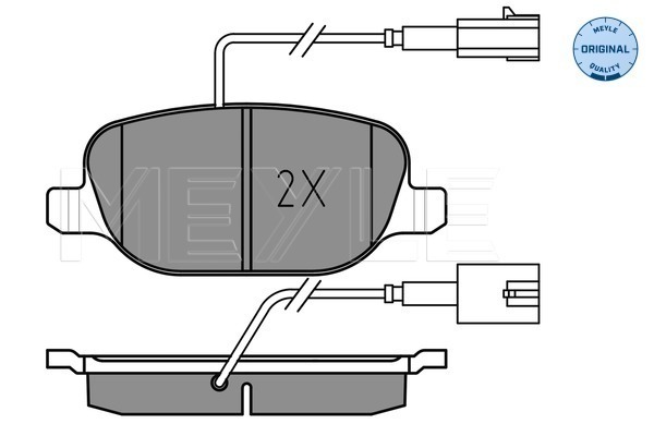 Brake Pad Set, disc brake - 025 238 1118 MEYLE