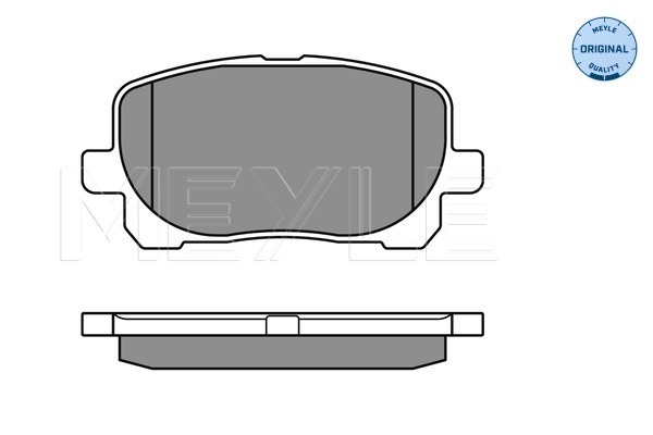Brake Pad Set, disc brake - 025 238 3617 MEYLE