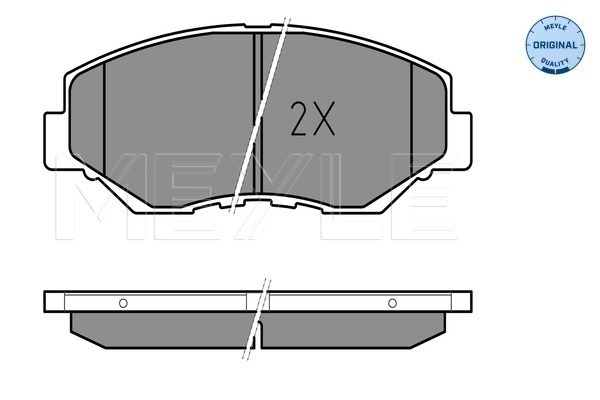 Brake Pad Set, disc brake - 025 238 6817 MEYLE