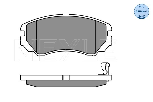 Brake Pad Set, disc brake - 025 238 9116/W MEYLE