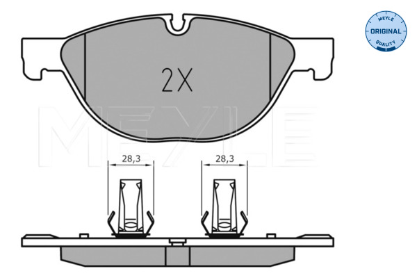 Brake Pad Set, disc brake - 025 238 9518 MEYLE