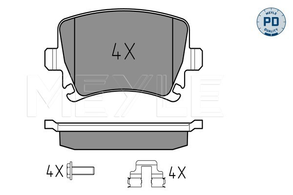 Brake Pad Set, disc brake - 025 239 1417/PD MEYLE