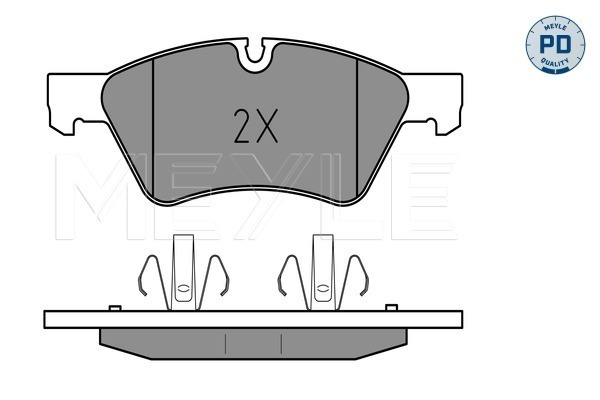Brake Pad Set, disc brake - 025 239 2221/PD MEYLE