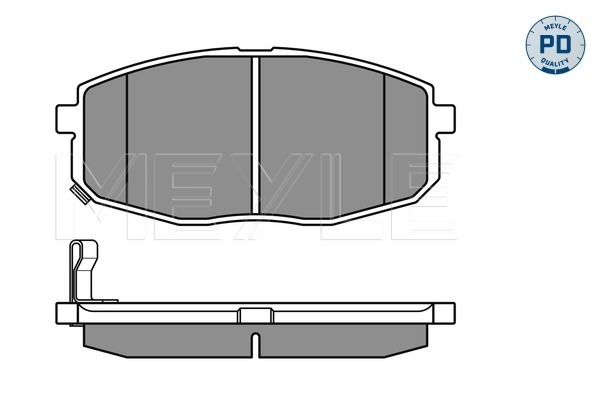 Brake Pad Set, disc brake - 025 239 6617/PD MEYLE