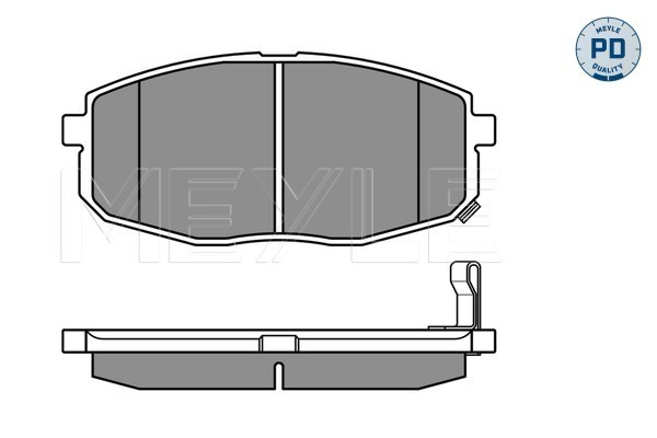 Brake Pad Set, disc brake - 025 239 6617/PD MEYLE