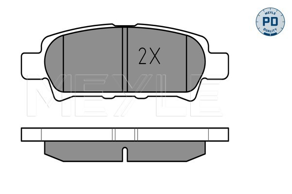 Brake Pad Set, disc brake - 025 240 1416/PD MEYLE