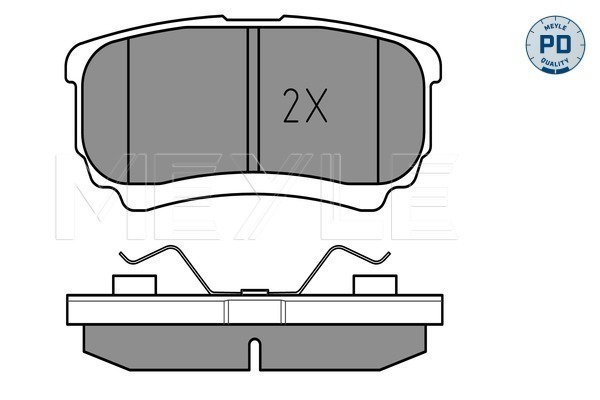 Brake Pad Set, disc brake - 025 240 1416/PD MEYLE