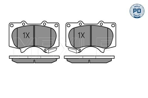 Brake Pad Set, disc brake - 025 240 2417/PD MEYLE