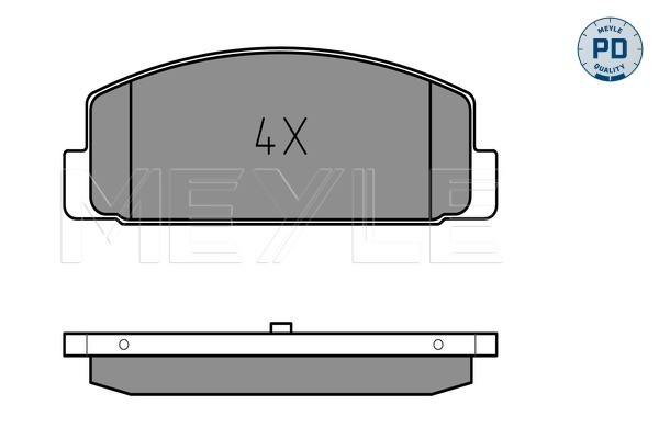 Brake Pad Set, disc brake - 025 240 4514/PD MEYLE