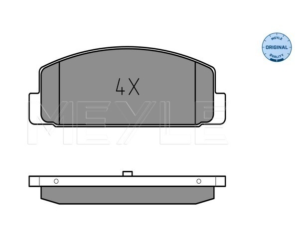 Brake Pad Set, disc brake - 025 240 4514 MEYLE