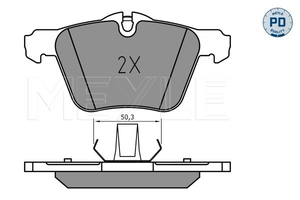 Brake Pad Set, disc brake - 025 240 7920/PD MEYLE