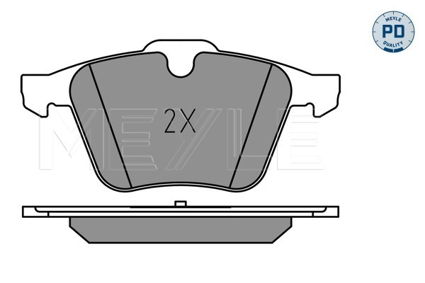 Brake Pad Set, disc brake - 025 240 7920/PD MEYLE
