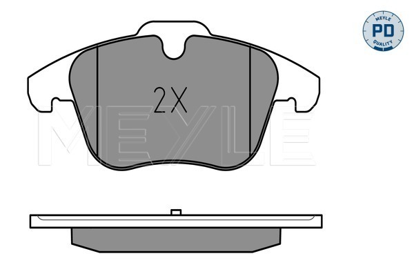Brake Pad Set, disc brake - 025 240 8418/PD MEYLE