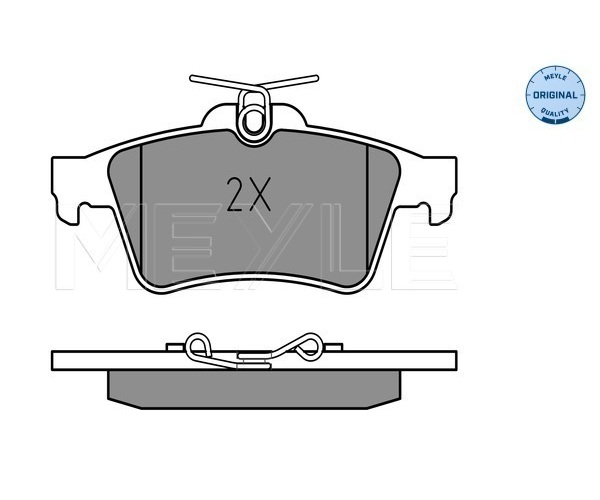 Brake Pad Set, disc brake - 025 241 3716 MEYLE
