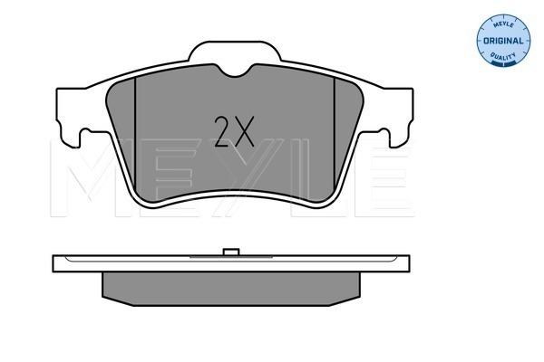 Brake Pad Set, disc brake - 025 241 3716 MEYLE