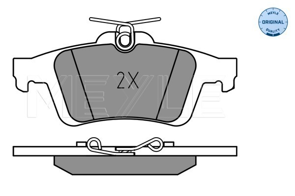 Brake Pad Set, disc brake - 025 241 3717 MEYLE