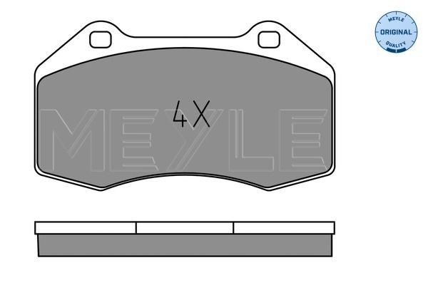 Brake Pad Set, disc brake - 025 241 6215 MEYLE