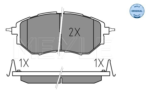Brake Pad Set, disc brake - 025 242 2218/W MEYLE