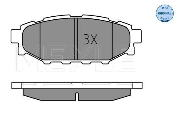 Brake Pad Set, disc brake - 025 242 7114/W MEYLE