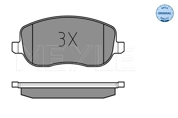 Brake Pad Set, disc brake - 025 242 9419/W MEYLE