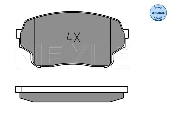 Brake Pad Set, disc brake - 025 243 0115/W MEYLE