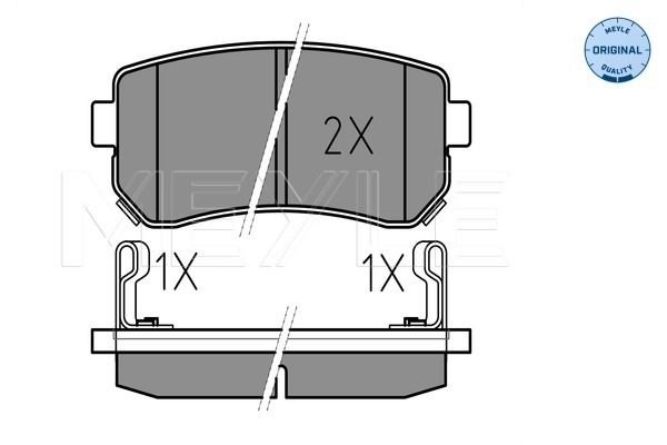 Brake Pad Set, disc brake - 025 243 2015/W MEYLE