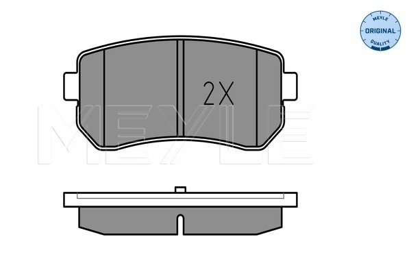 Brake Pad Set, disc brake - 025 243 2015/W MEYLE