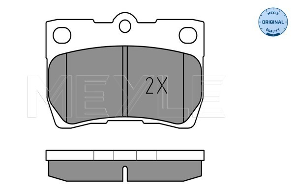 Brake Pad Set, disc brake - 025 243 2315/W MEYLE