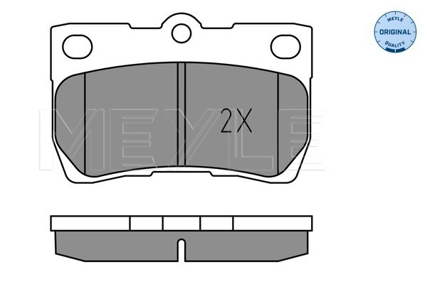 Brake Pad Set, disc brake - 025 243 2317 MEYLE