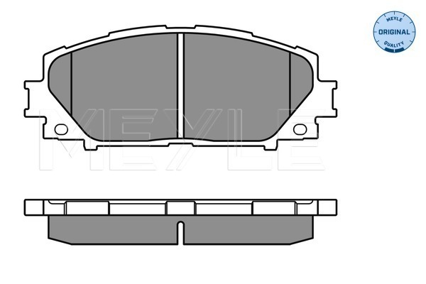 Brake Pad Set, disc brake - 025 243 4717 MEYLE
