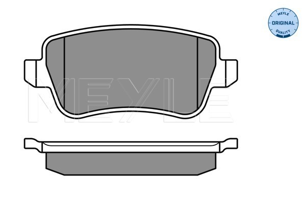 Brake Pad Set, disc brake - 025 243 4817 MEYLE