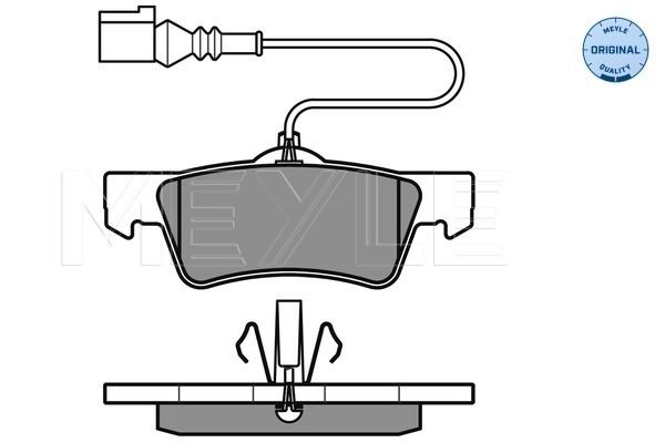Brake Pad Set, disc brake - 025 243 6719/W MEYLE
