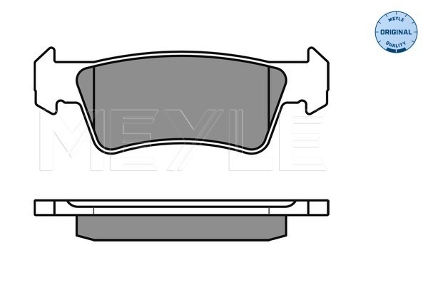 Brake Pad Set, disc brake - 025 243 6719/W MEYLE