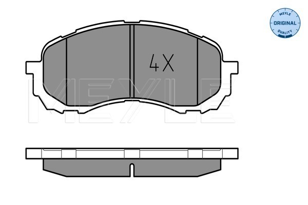 Brake Pad Set, disc brake - 025 243 7217/W MEYLE