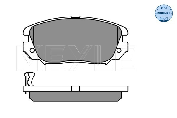 Brake Pad Set, disc brake - 025 244 1519/W MEYLE