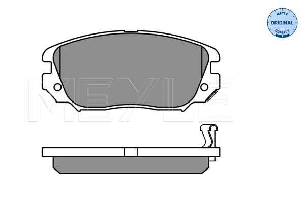 Brake Pad Set, disc brake - 025 244 1519/W MEYLE