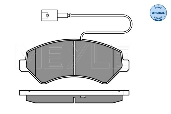 Brake Pad Set, disc brake - 025 244 6619/W2 MEYLE
