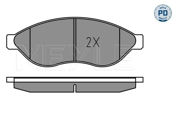 Brake Pad Set, disc brake - 025 244 6819-1/PD MEYLE