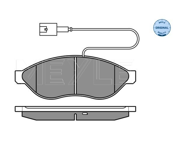 Brake Pad Set, disc brake - 025 244 6819/W1 MEYLE