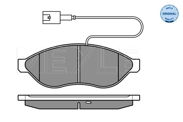 Brake Pad Set, disc brake - 025 244 6819/W2 MEYLE