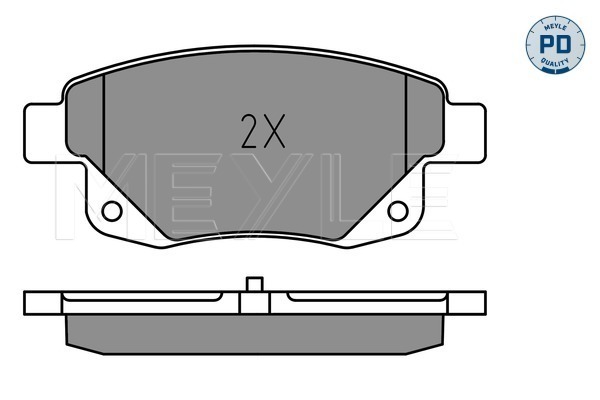 Brake Pad Set, disc brake - 025 244 8617/PD MEYLE