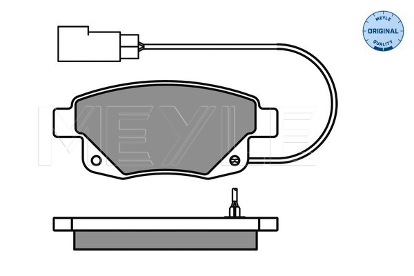 Brake Pad Set, disc brake - 025 244 8617/W MEYLE