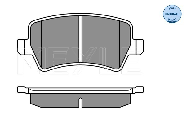 Brake Pad Set, disc brake - 025 244 9617 MEYLE