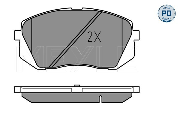 Brake Pad Set, disc brake - 025 245 0116/PD MEYLE