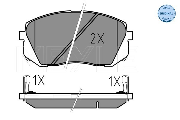 Brake Pad Set, disc brake - 025 245 0116/W MEYLE