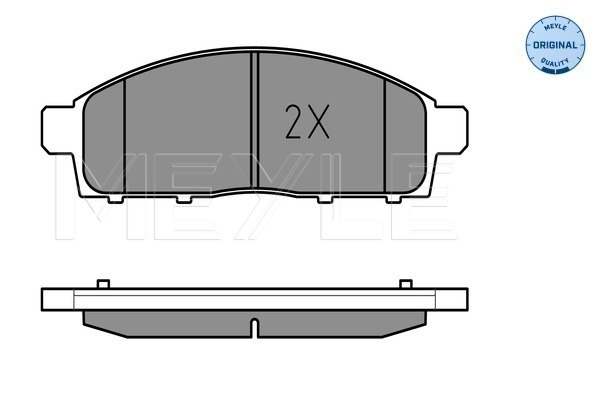 Brake Pad Set, disc brake - 025 245 2916/W MEYLE