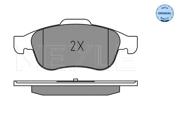 Brake Pad Set, disc brake - 025 245 3819 MEYLE