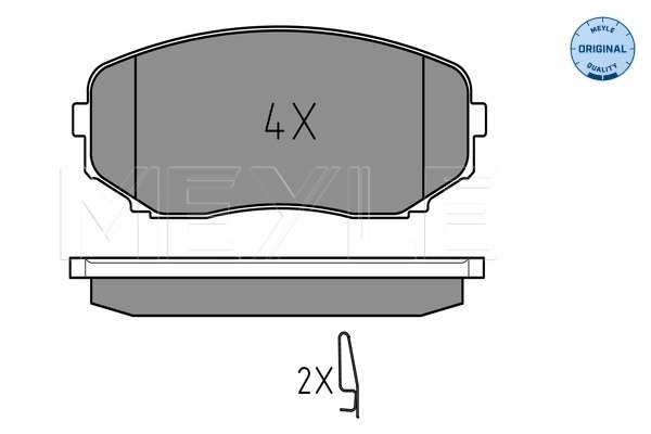 Brake Pad Set, disc brake - 025 245 4417/W MEYLE