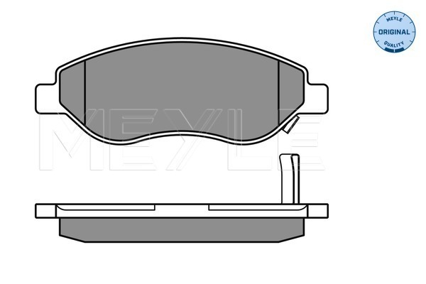 Brake Pad Set, disc brake - 025 245 5019/W MEYLE