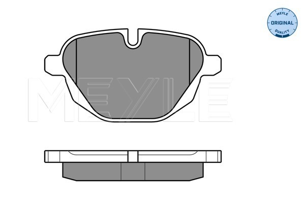 Brake Pad Set, disc brake - 025 245 6118 MEYLE